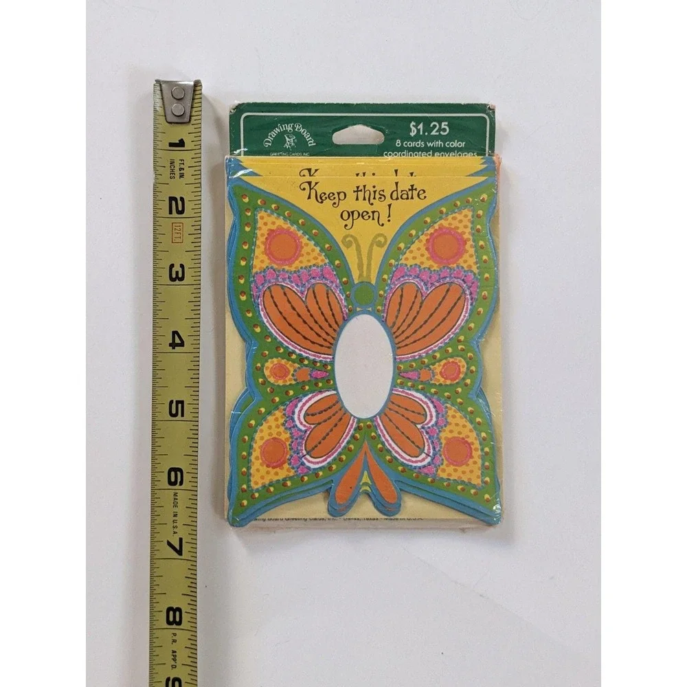 Vintage‎ 1970's Butterfly Party Invitations 